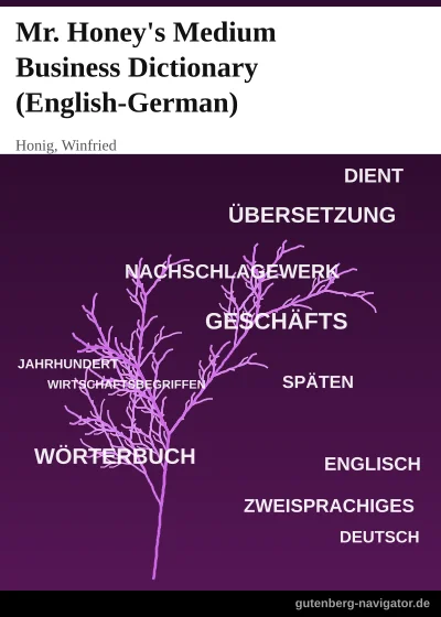 Cover von Mr. Honey's Medium Business Dictionary (English-German)