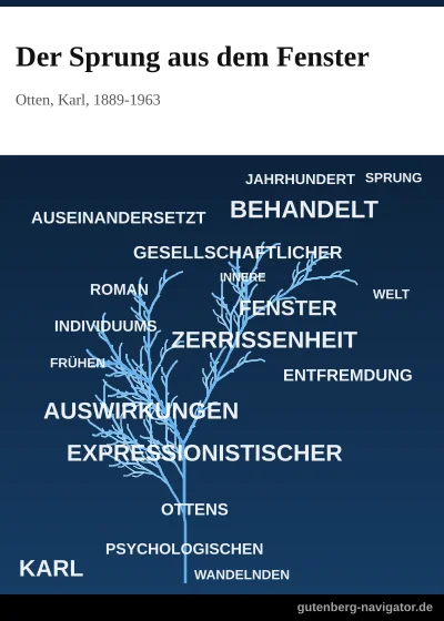 Cover von Der Sprung aus dem Fenster