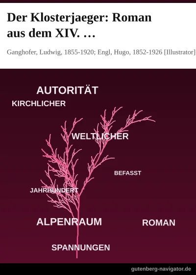 Cover von Der Klosterjaeger: Roman aus dem XIV. Jahrhundert
