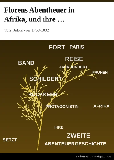 Cover von Florens Abentheuer in Afrika, und ihre Heimkehr nach Paris. Zweiter Band.