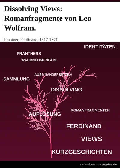 Cover von Dissolving Views: Romanfragmente von Leo Wolfram.