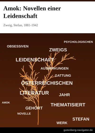 Cover von Amok: Novellen einer Leidenschaft