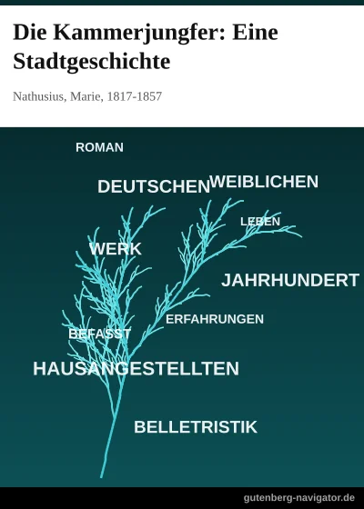 Cover von Die Kammerjungfer: Eine Stadtgeschichte